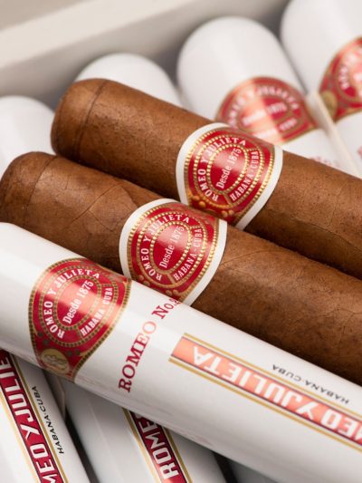 Romeo Y Julieta No.2 Tubos 25s<br>罗密欧朱丽叶二号铝筒<br>25支/盒(PCC太平洋)